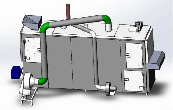 Continuous Food Drying Equipment With Mesh Belt